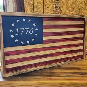 Veteran Made Custom Wood American Flag 🇺🇸